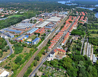TH Wildau von oben. Luftansicht.