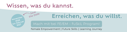  Der Banner kündigt das FuSkiL Program Format an