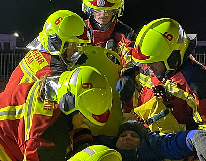 Feuerwehrleute im Einsatz