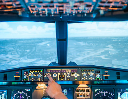 Cockpitsich A320 Simulator