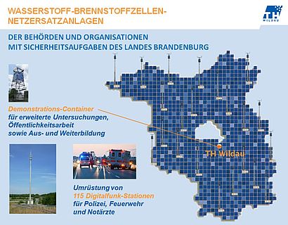 Projekt Wasserstoff-Brennstoffzellen-Netzersatzanlagen für den Digitalfunk der Behörden und Organisationen mit Sicherheitsaufgaben in Brandenburg