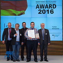 ​1. Platz beim „SmartHome Award Deutschland 2016“ an Studierenden des Masterstudiengangs Telematik der TH Wildau