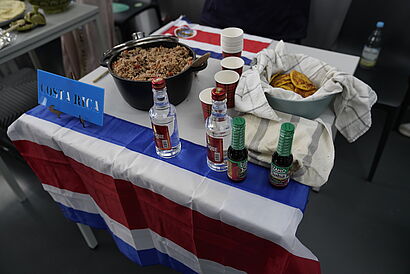Costa Rica Stand auf dem Internationalen Nachmittag