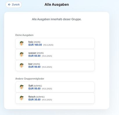 App3 App: Tripster – Reisekostenverwaltung für Gruppenreisen