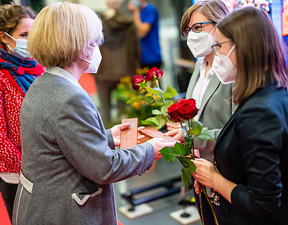 Gratulationen bei der feierlichen Verabschiedung 2021 Fachbereich WIR