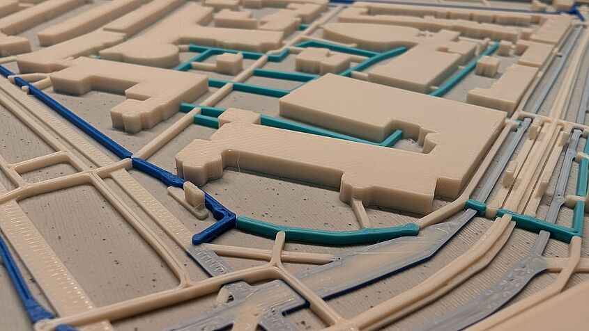 3D Themenkarte Radinfrastruktur 3d themenkarte radinfra nahaufnahme