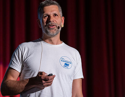 ScienceSlam mit Christian Rudolph in der Präsenzstelle Finsterwalde (Bild: Ralf Schuster)