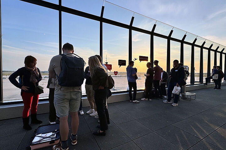 Atmosphärischer Höhepunkt: die Besucherterrasse