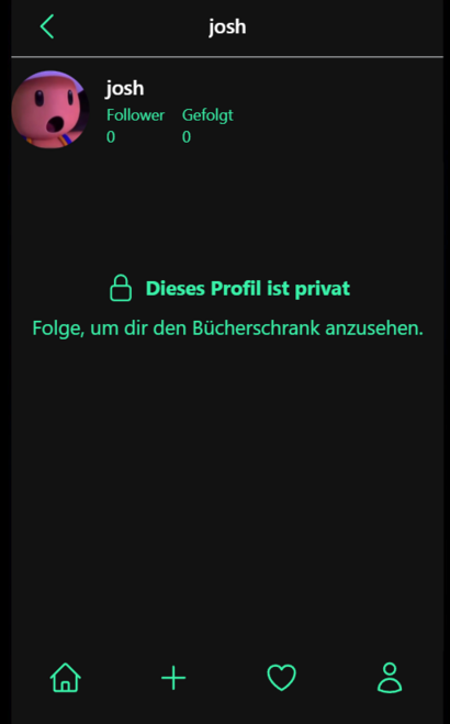 Screenshot von "User Private View" bei Book-it: Die digitale Plattform für privates Bücherverleihen