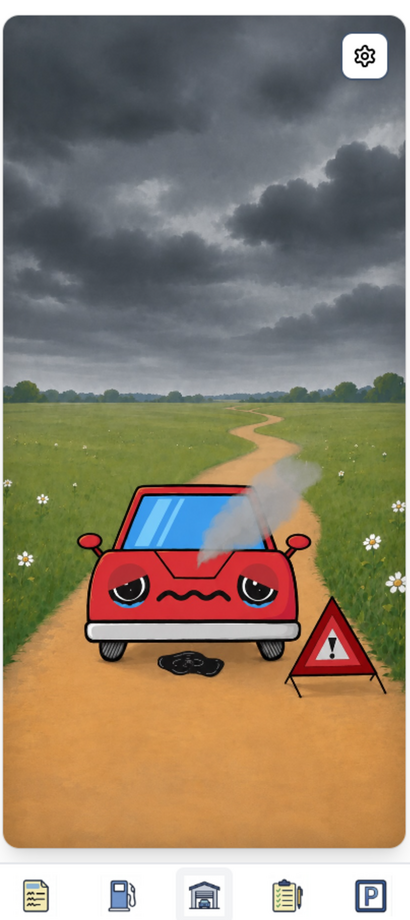 Glückliches Auto