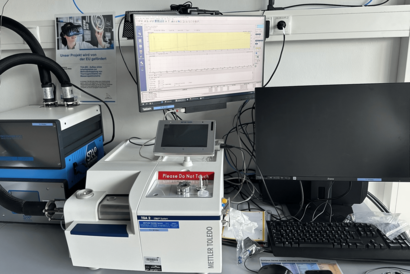 Darstellung der TGA-GC-MS Methoden-Kopplung