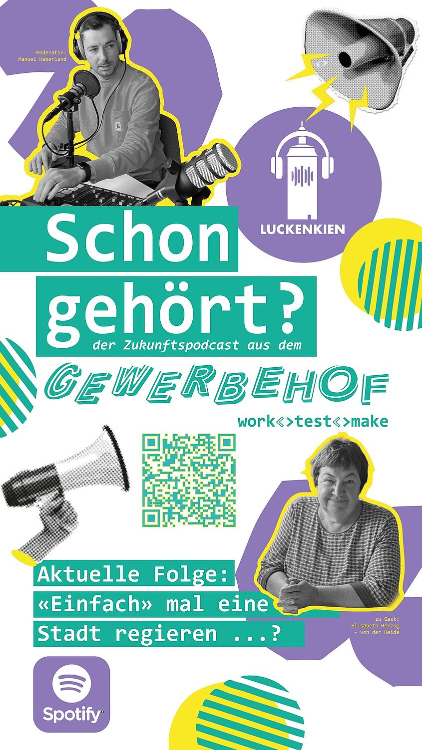 Werbeflyer zum Luckenkien Podcast