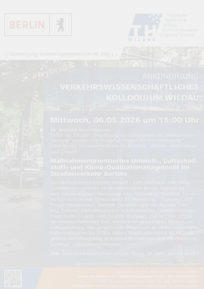 41. Verkehrswissenschaftliches Kolloquium