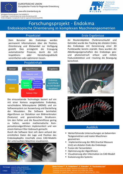 Ein Vorschaubild des Informations-Posters zum Projekt "ENDOKMA". Für eine barrierefreie Darstellung, klicken Sie die bitte auf den Link zum PDF-Download des Posters.