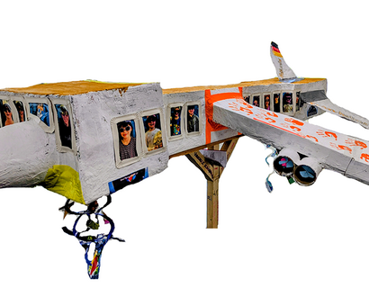 Fritzi-Airline" | Das Flugzeug „Fritzi-Airline“ der Kita und Vorschule "Regenbogen" aus Schönwald sammelt Abfälle aus der Umwelt auf und verwandelt diese durch Recycling in Dinge, die weiterhin Verwendung finden. 