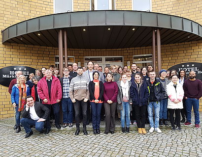 Gruppenbild der Teilnehmer beim Workshop in Luckenwalde 2017