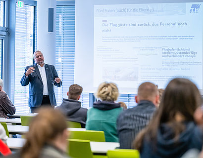 Präsentation im Hörsaal