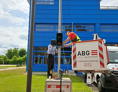 Montage akustischer Signalgeber