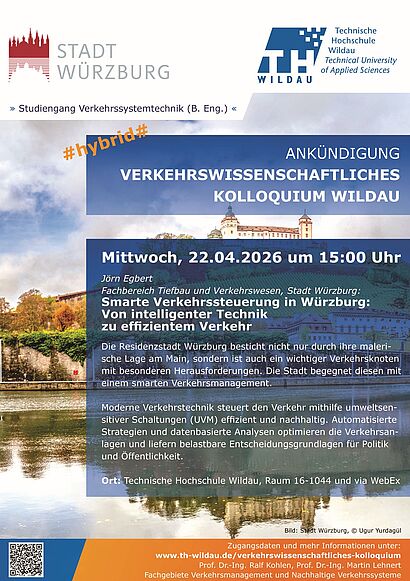 40. Verkehrswissenschaftliches Kolloquium - Einladungsplakat