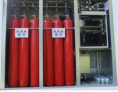 BSZ mit H2 Flaschen Brennstoffzellen mit Wasserstoffspeicher