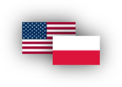 Flagge USA Polen Flagge USA Polen