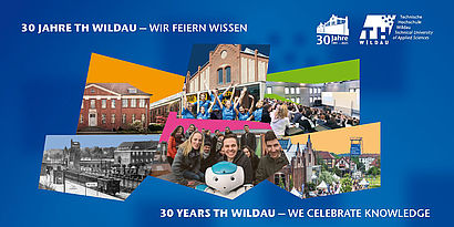 Bildcollage zum 30. Geburtstag der TH Wildau