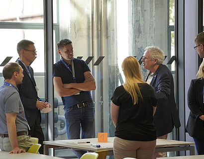 Sechs Teilnehmende bei einem Workshop im Rahmen des Wildauer Verwaltungstag