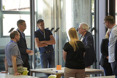 Sechs Teilnehmende bei einem Workshop im Rahmen des Wildauer Verwaltungstag