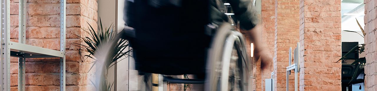 Photo of person using wheelchair