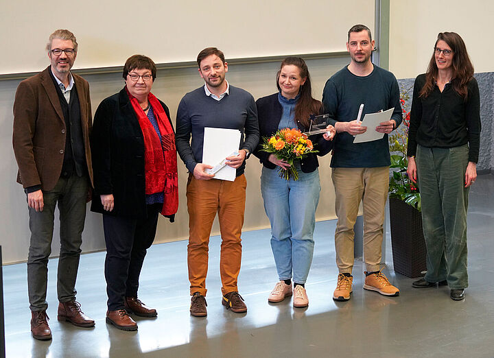 Foto von der Forschungs- und Transfer Preisverleihung an die Präsenzstelle Luckenwalde