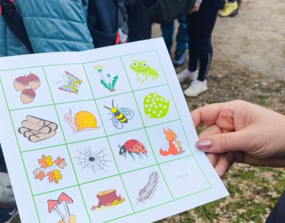 Ein Zettel mit einem Bingospiel