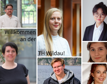 Collage aus Porträtfotos