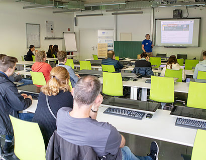 Hochschulinformationstag 2019 der TH Wildau Studiengang Logistik Vortrag