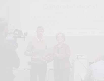 Abschlussveranstaltung und Übergabe der Zertifikate bei der CCS+ Summer School 2026