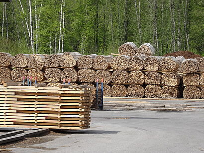 Außenlager Holzprodukte