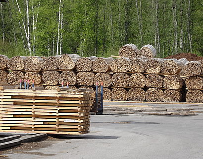 Außenlager Holzprodukte